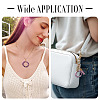 2Pcs Natural Amethyst Chip Beaded Pendants PALLOY-TAC0232-06-7