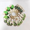 Pot Culture Alloy Enamel Pendant Stitch Markers HJEW-AB00476-2