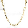 Stainless Steel Minimalist Paperclip Chain Necklaces for Women PQ9782-6