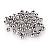 304 Stainless Steel Round Seamed Beads A-STAS-R032-6mm-1