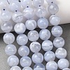Natural Blue Lace Agate Beads Strands G-F222-30-10mm-01A-1