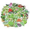 50 Pieces Cartoon Frog Doodle Paper Stickers STIC-R001-36-1