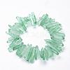 Natural Quartz Crystal Points Beads Strands G-K181-B02-3