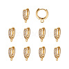 Eco-Friendly Brass Earring Hoops Findings KK-TA0007-40-8