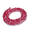 Electroplate Opaque Glass Beads Strands LS-EGLA-A035-P4mm-A16-2
