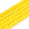 Opaque Solid Color Imitation Jade Glass Beads Strands EGLA-A044-P3mm-D04-1