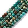 Dyed Natural Regalite/Imperial Jasper/Sea Sediment Jasper Beads Strands G-B124-C02-13-1