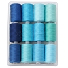 12 Colors Polyester Sewing Thread PW-WGD975A-15-1