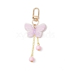 2Pcs Acrylic Butterfly Pendant Decorations HJEW-JM02869-4