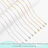  20Pcs 2 Colors 304 Stainless Steel Cable Chain Necklaces Set MAK-NB0001-21-4