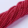 Glass Pearl Beads Strands HY-4D-B70-3