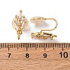 Brass Micro Pave Cubic Zirconia Ear Cuff Findings KK-F898-19C-G-3