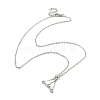 Tarnish Resistant 304 Stainless Steel Cable Chain Macrame Pouch Empty Stone Holder for Pendant Necklaces Making NJEW-TA00117-03-1