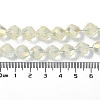 Electroplate Transparent Glass Beads Strands EGLA-I019-FR05-5