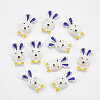 Bunny Alloy Enamel Cabochons MRMJ-S014-005K-2