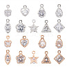 Alloy Charms ZIRC-TA0001-04-14