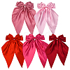 5Pcs 5 Colors Bowknot Polyester Hair Barrettes PHAR-SP0001-18A-1