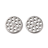 Hollow 304 Stainless Steel Charms STAS-G385-05P-01-1