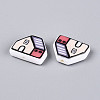 Printed Opaque Resin Beads RESI-N043-09B-03-2