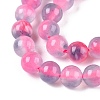 Dyed Natural White Jade Beads Strands G-T138-6mm-210-16-3