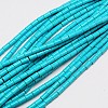 Synthetic Turquoise Beads Strands TURQ-G120-5x9mm-10-1