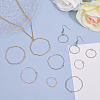 CHGCRAFT 36Pcs 9 Styles Alloy Open Back Bezel Pendants FIND-CA0008-45-4