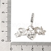 Rack Plating Alloy Rhinestone European Dangle Charms PALLOY-S189-42P-3