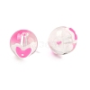Transparent Glass Enamel Beads GLAA-P078-01A-010-2