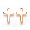 Brass Tiny Cross Charms X-KK-Q735-301G-2