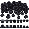 48Pcs 8 Styles Silicone End Caps FIND-FG0004-54B-1