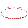 2mm Faceted Natural Tourmaline Beaded Braided Adjustable Bracelets for Women PF2854-2-1