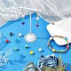 Nbead Handmade Evil Eye Lampwork Beads Strands LAMP-NB0001-49D-5