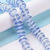 Round Handmade Clear Lampwork Beads Strands LAMP-G150-02B-2