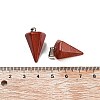 Cone/Spike/Pendulum Synthetic Red Jasper Pendants G-R278-72-3