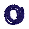 Frosted Opaque Glass Beads Strands GLAA-N017-4mm-20-3