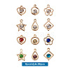 Alloy Rhinestone Pendants PALLOY-TA0002-27LG-7