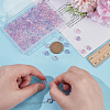 200Pcs 2 Colors Transparent Glass Beads GLAA-WR0001-16-3