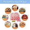 100Pcs 4 Styles Valentine's Day Themed OPP Plastic Bags ABAG-TA0001-41-8