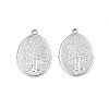 Non-Tarnish 201 Stainless Steel Pendants STAS-T063-188P-2