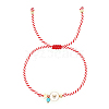 Minimalist Matisse Adjustable Enamel Heart Link Bracelets SK8508-1