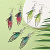 316 Surgical Stainless Steel Wing Dangle Earrings EJEW-TA00586-2