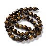 Natural Tiger Eye Beads Strands G-NH0021-A06-01-3