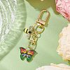 Butterfly Bees Alloy Enamel Pendant Decorations HJEW-JM02688-01-1