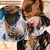 Ethnic Wood Beaded Necklaces & Dangle Earring Sets SJEW-WH0004-11-5