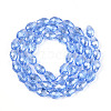 Electroplate Glass Beads Strands EGLA-R008-11x8mm-6-2