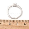 S925 Sterling Silver Adjustable Letter Rings for Women RJEW-M068-01P-M-3