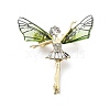 Angel Alloy Crystal Rhinestone Brooch JEWB-C037-08G-1