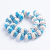 Handmade Printed Porcelain Beads PORC-G004-C01-2