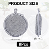 8Pcs Polyester with Cleaning Sponge for Bowl AJEW-GF0010-85-2