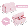 Microfiber Packing Button Bags ABAG-WH0038-51D-2